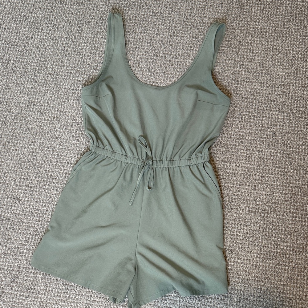 Abercrombie & Fitch Sage Green Romper